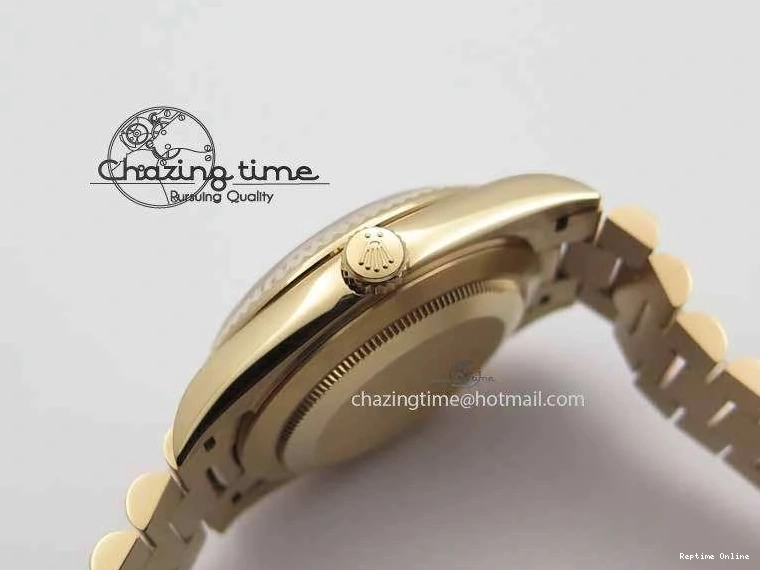 1219 Day Date 40mm RG BP Maker Best Edition Brown Dial Diamond Markers On RG Bracelet A ZeroBulk 3689